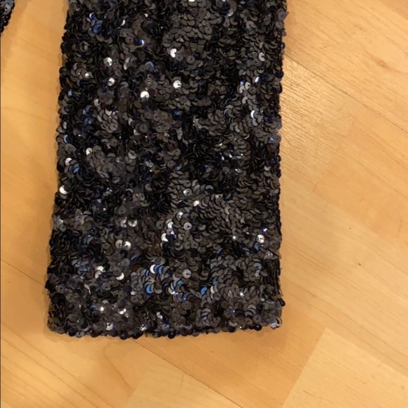 GRYPHON - Dark blue, silk, sequined jacket - Picture 8 of 15